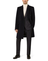 Double-breasted cashmere and wool coat - | Dolce & Gabbana