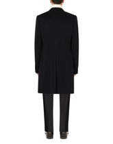 Double-breasted cashmere and wool coat - | Dolce & Gabbana