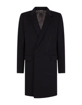 Double-breasted cashmere and wool coat - | Dolce & Gabbana