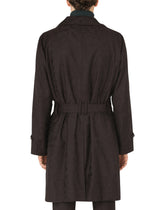 CAMOUFLAGE WOOL JACQUARD TRENCH COAT - | Dolce & Gabbana