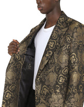 Floral lamé jacquard coat - | Dolce & Gabbana