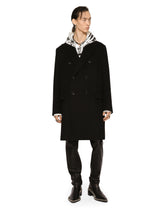 Deconstructed double-breasted wool coat - | Dolce & Gabbana