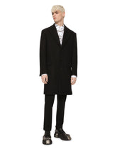 Single-breasted wool jersey coat - | Dolce & Gabbana
