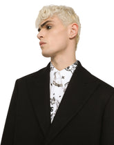 Single-breasted wool jersey coat - | Dolce & Gabbana