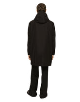 Nylon parka with hood and branded tag - | Dolce & Gabbana