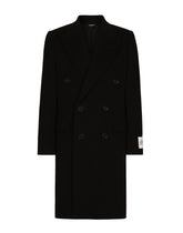 Double-breasted wool coat - | Dolce & Gabbana