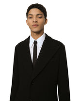 Single-breasted technical wool jersey coat - | Dolce & Gabbana