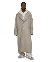 Deconstructed single-breasted wool coat - | Dolce & Gabbana
