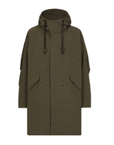 Unlined technical fabric parka with hood - | Dolce & Gabbana