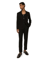 Jersey jacket with patch - | Dolce & Gabbana