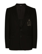 Jersey jacket with patch - | Dolce & Gabbana