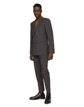 Double-breasted pinstripe wool Martini-fit jacket - | Dolce & Gabbana