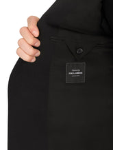 Stretch wool jersey jacket with DG embroidery - | Dolce & Gabbana