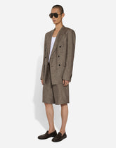 Double-breasted linen Taormina jacket - | Dolce & Gabbana
