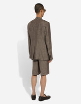 Double-breasted linen Taormina jacket - | Dolce & Gabbana