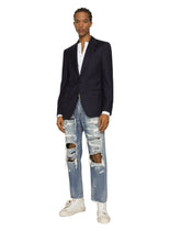 Taormina jacket in wool and silk - | Dolce & Gabbana