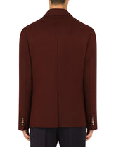 Deconstructed double-breasted double wool jacket - | Dolce & Gabbana