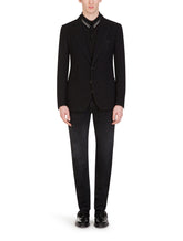 Deconstructed stretch jersey jacket with embroidery - | Dolce & Gabbana
