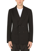 Deconstructed double-breasted jacket - | Dolce & Gabbana