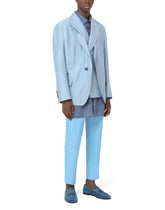 LINEN JACKET WITH DOUBLE CONSTRUCTION - | Dolce & Gabbana