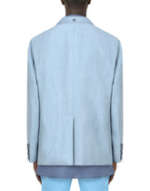 LINEN JACKET WITH DOUBLE CONSTRUCTION - | Dolce & Gabbana