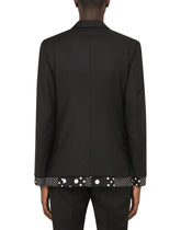 Double-breasted wool Sicilia-fit jacket - | Dolce & Gabbana