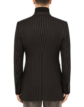 Pinstripe wool Beat-fit jacket - | Dolce & Gabbana
