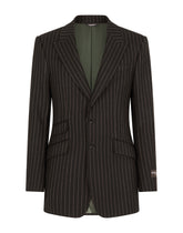 Pinstripe wool Beat-fit jacket - | Dolce & Gabbana