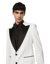 Stretch wool fabric Sicilia-fit tuxedo jacket - | Dolce & Gabbana