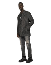 Oversize herringbone wool jacket - | Dolce & Gabbana
