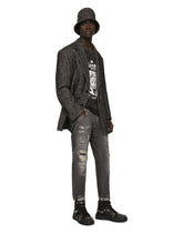 Oversize herringbone wool jacket - | Dolce & Gabbana
