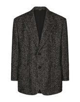 Oversize herringbone wool jacket - | Dolce & Gabbana