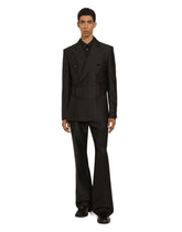 Double-breasted Sicilia-fit jacquard jacket - | Dolce & Gabbana