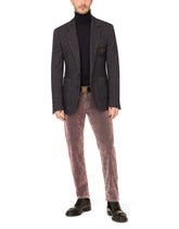 Check jersey Portofino jacket with patch - | Dolce & Gabbana