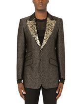 Lamé jacquard Beat-fit jacket - | Dolce & Gabbana