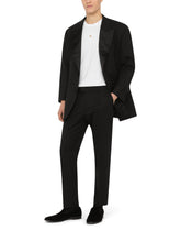 Oversize stretch wool tuxedo jacket - | Dolce & Gabbana