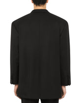 Oversize stretch wool tuxedo jacket - | Dolce & Gabbana