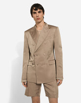 Double-breasted duchesse Sicilia-fit jacket - | Dolce & Gabbana