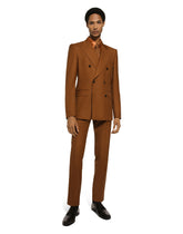 Double-breasted wool Sicilia-fit jacket - | Dolce & Gabbana