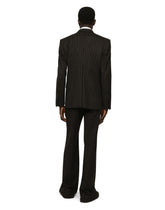 Pinstripe stretch wool Sicilia-fit jacket - | Dolce & Gabbana