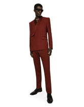 Double-breasted wool Sicilia-fit tuxedo jacket - | Dolce & Gabbana