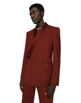 Double-breasted wool Sicilia-fit tuxedo jacket - | Dolce & Gabbana