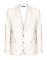 Single-breasted stretch jersey jacket - | Dolce & Gabbana