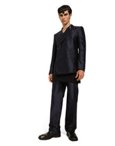 Double-breasted shantung silk Sicilia-fit jacket - | Dolce & Gabbana