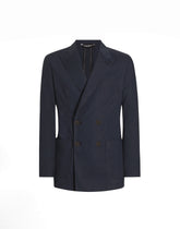 Double-breasted cotton jacket - | Dolce & Gabbana