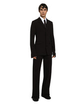 Fitted single-breasted stretch cotton jacket - | Dolce & Gabbana