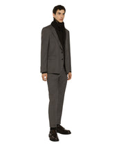 Single-breasted pinstripe flannel jacket - | Dolce & Gabbana