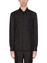 Dg silk jacquard pajama shirt - | Dolce & Gabbana
