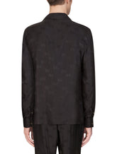 Dg silk jacquard pajama shirt - | Dolce & Gabbana