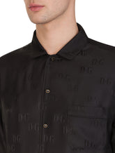 Dg silk jacquard pajama shirt - | Dolce & Gabbana